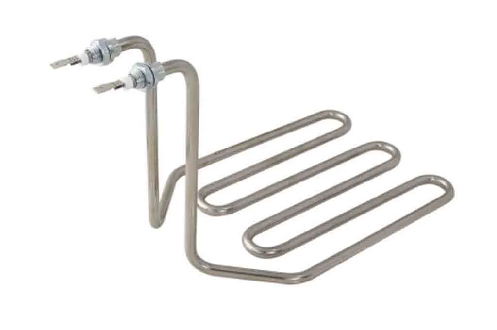 High-performance oven heating element featuring a stainless steel sheath with precision-wound Nickel-Chromium coils, designed for efficient and uniform heat distribution in industrial and residential ovens.