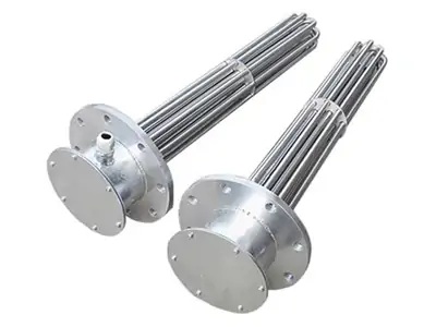 A flanged immersion heater