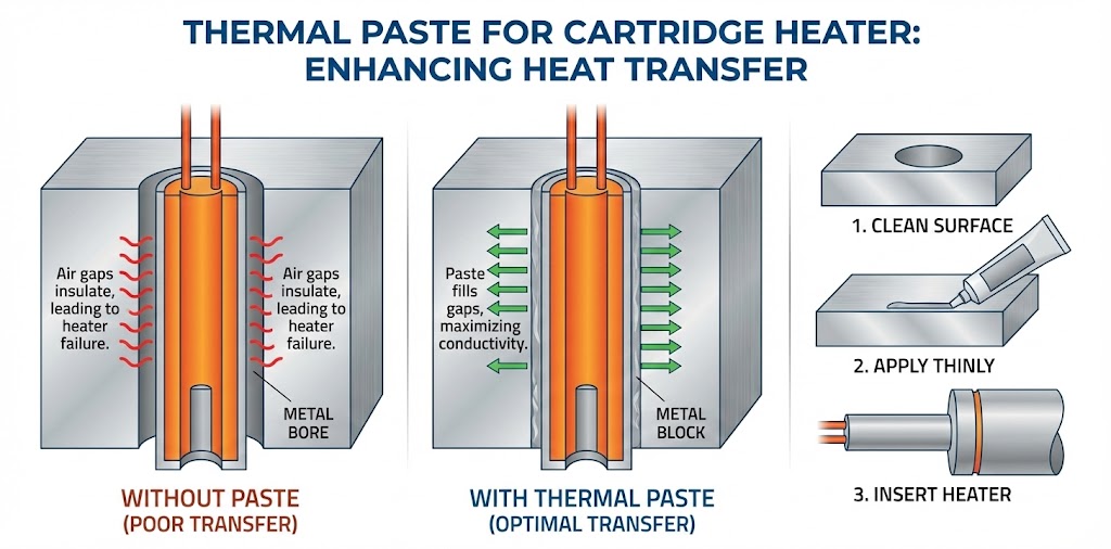 Thermal paste for cartridge heater