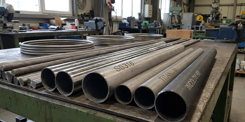 Selection of different heater sheath materials like Titanium and SS316