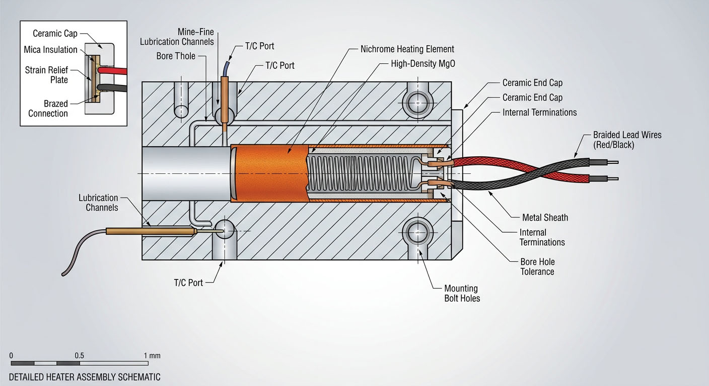 cartridge heater installation
