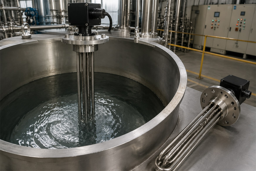 Industrial immersion heaters